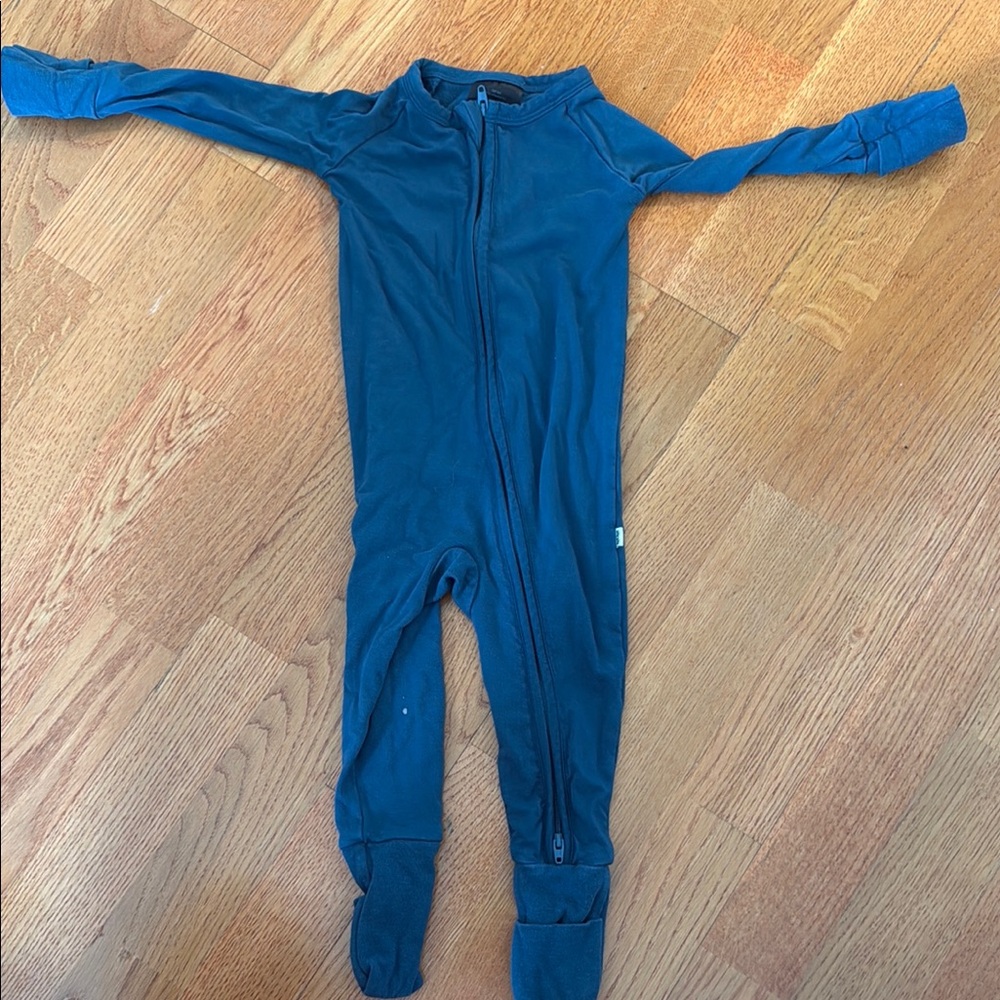 Little Sleepies Thick Blue Zippies